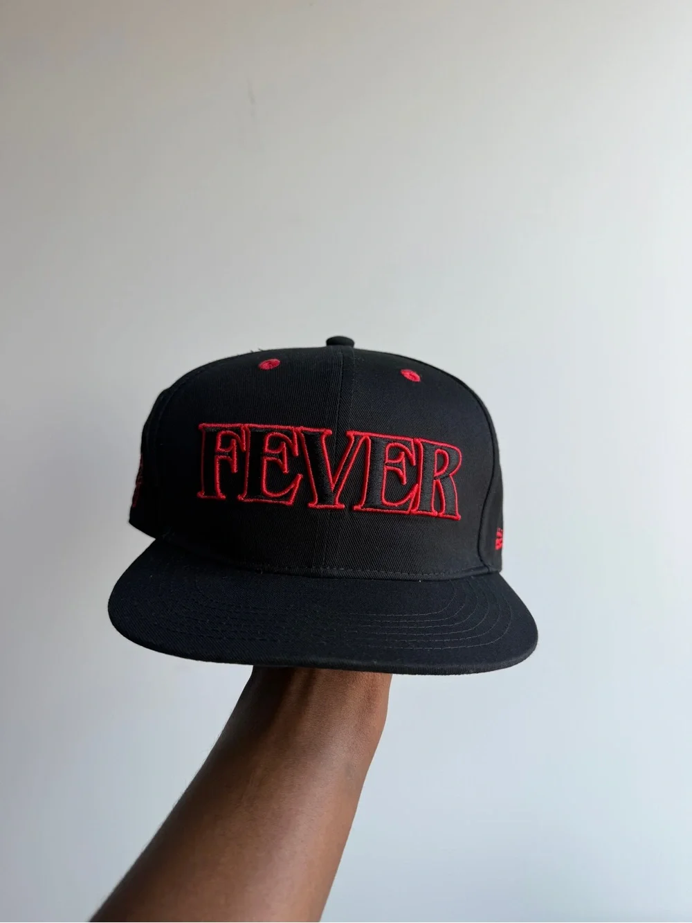Indiana FEVER Embroidered Black Snapback Hat